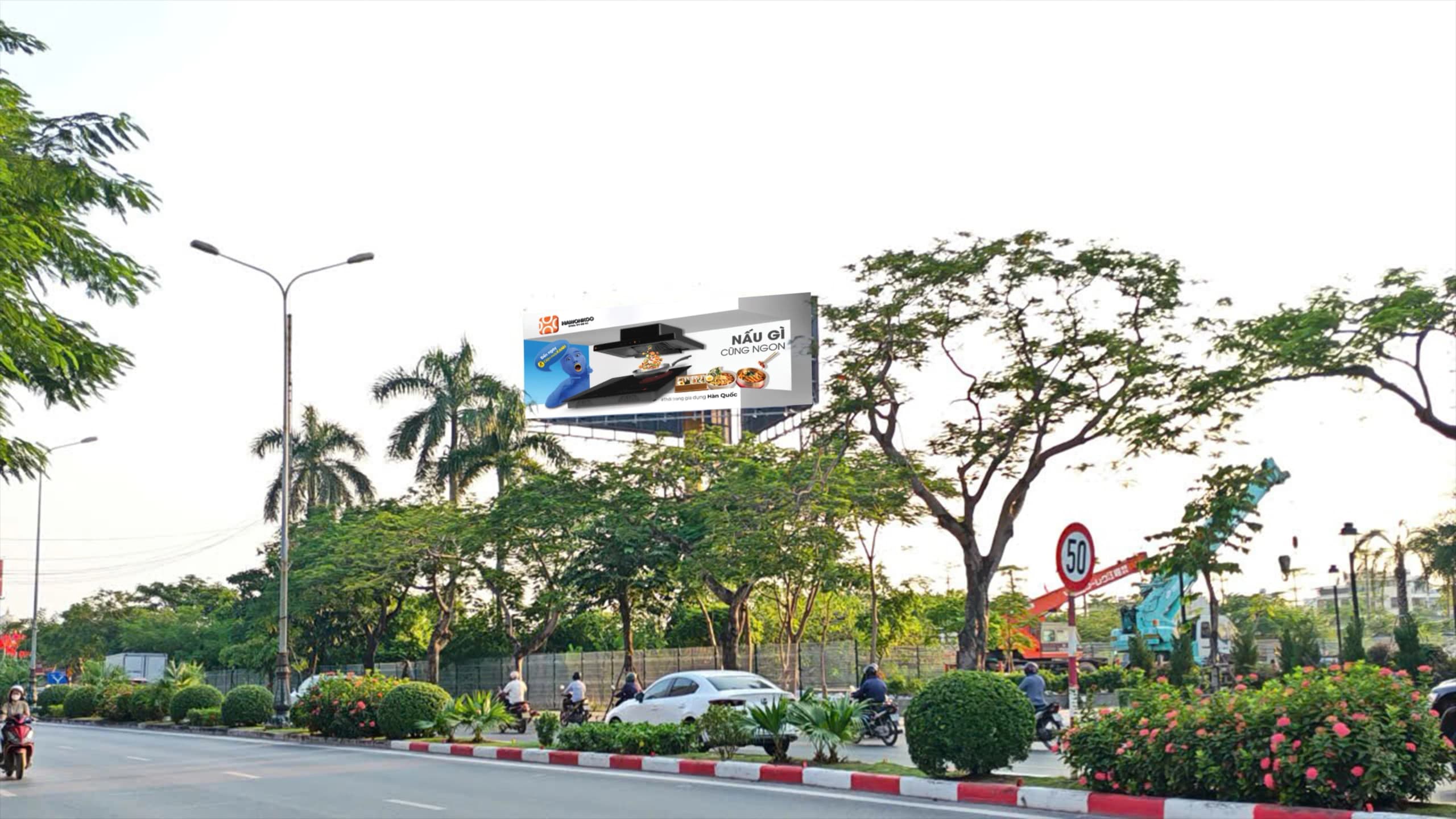 Billboard Hawonkoo × Điện Máy Xanh ban ngày tại Hải Phòng
