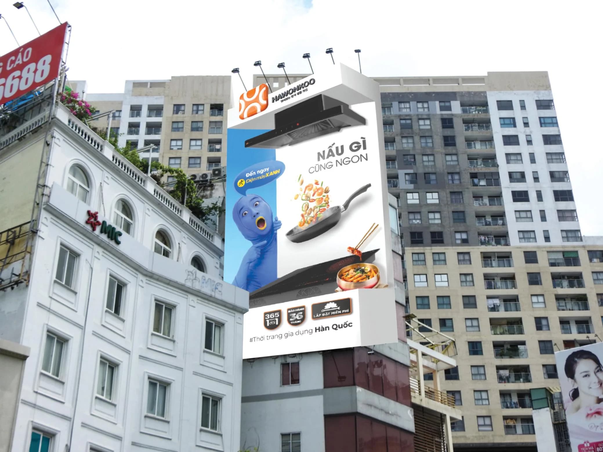 Billboard Hawonkoo × Điện Máy Xanh ban ngày tại Phú Nhuận – 176 Nguyễn Văn Trỗi, TP.HCM